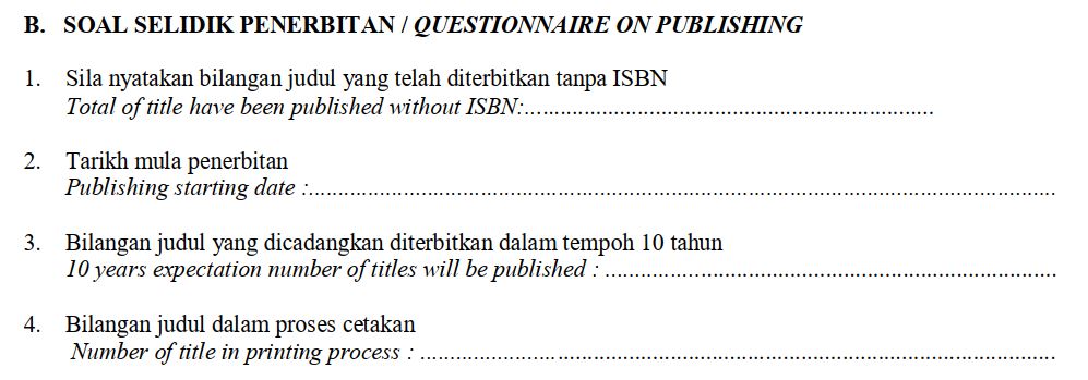 Screenshot of Borang 1, section 2