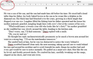 Indenting a paragraph