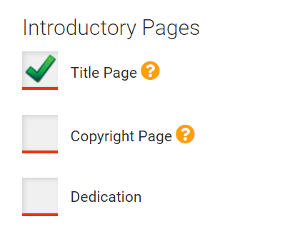 Introductory Pages: Title Page, Copyright Page, Dedication