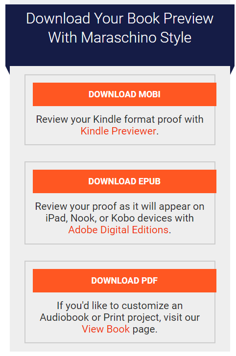 Download your book preview: Mobi, epub, PDF